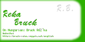 reka bruck business card